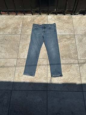 Zegna Men's Medium Wash Straight Fit Denim Jeans